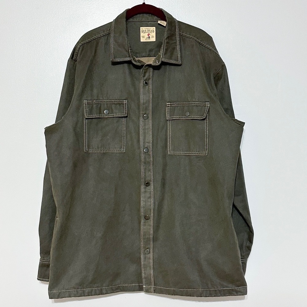 Red Head Brand Co. Men's Button Down Shacket Shirt Jacket Size X-Large